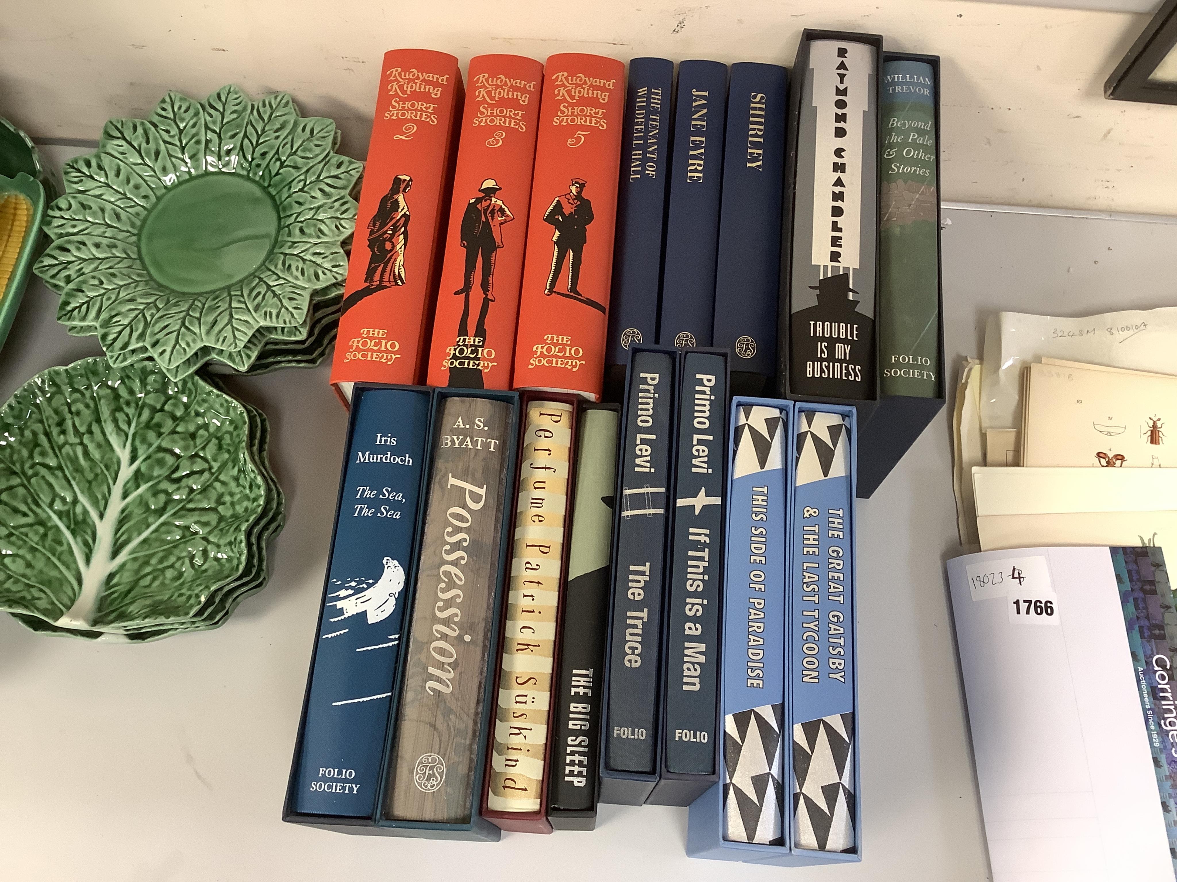 A large collection of folio society books to include T. E. Lawrence, Revolt in the Desert, John Gribbin, History of Western Science and Henry Hobhouse, Seeds of Change
